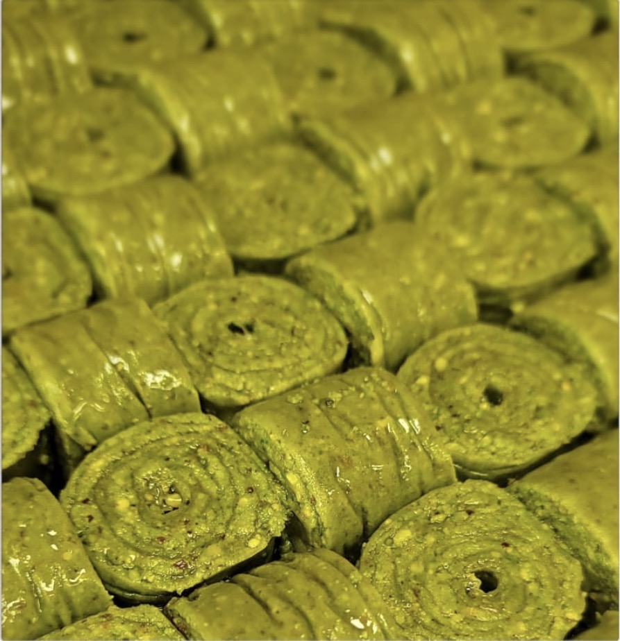 Pistachio Sushi Baklava