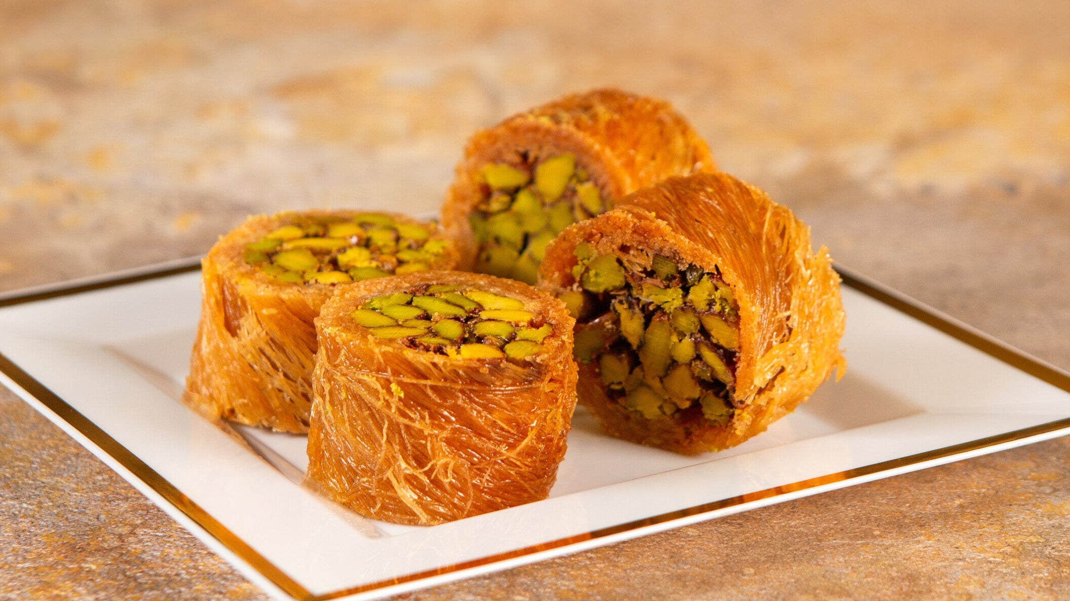 Mabroma (Pistachio Kunafa)